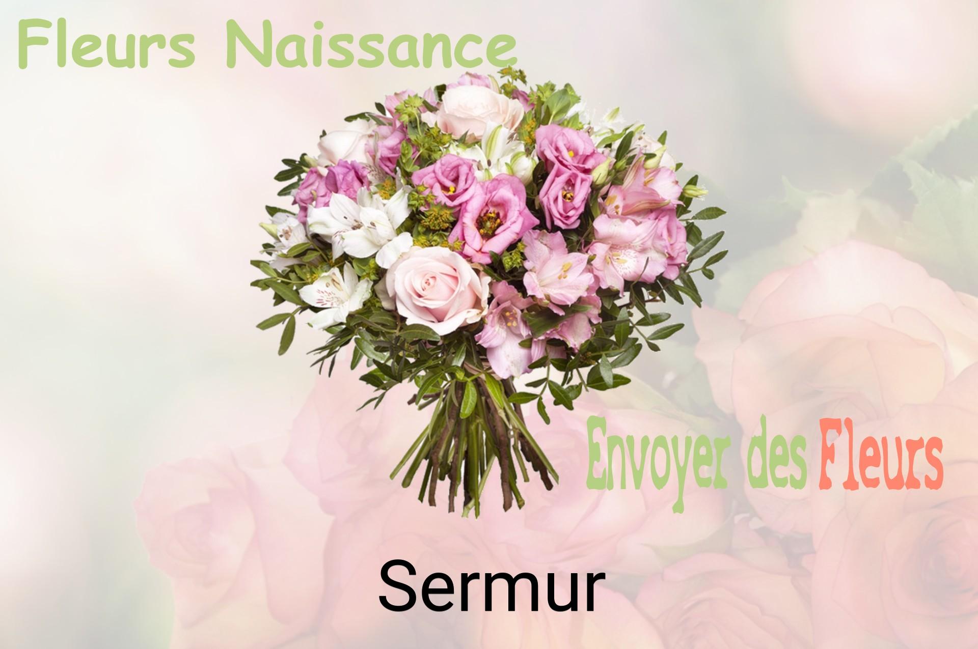 Bouquet de fleurs de naissance livré à Sermur